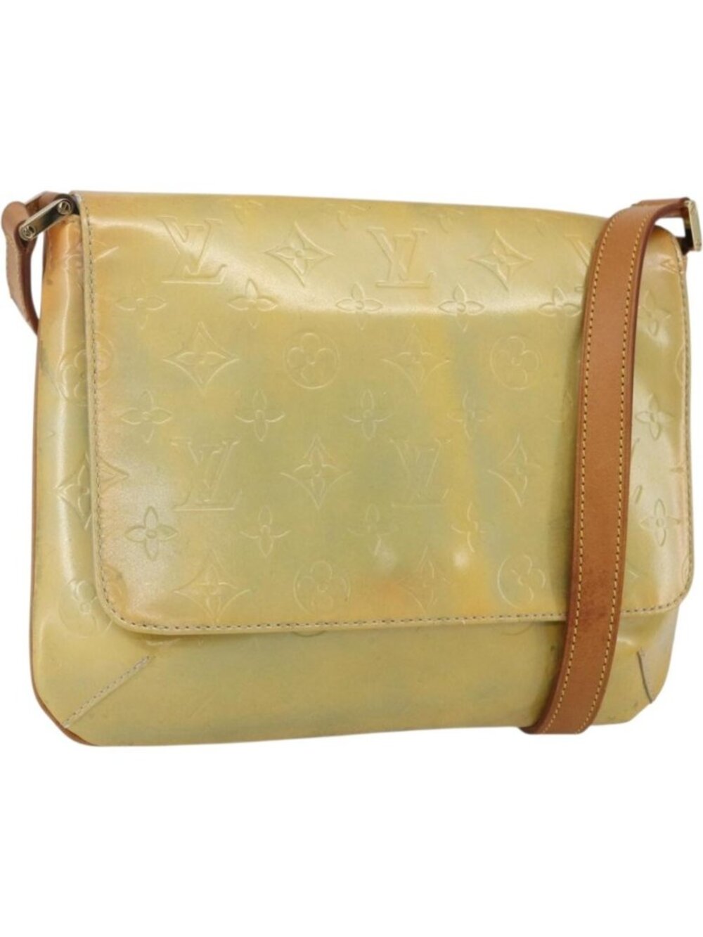 LOUIS VUITTON Monogram Vernis Thompson Street Bag Gris M91008